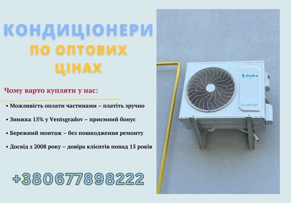 Кондиціонери Київ. Купон на знижку у ПОДАРУНОК. Оптові ціни з ПДВ