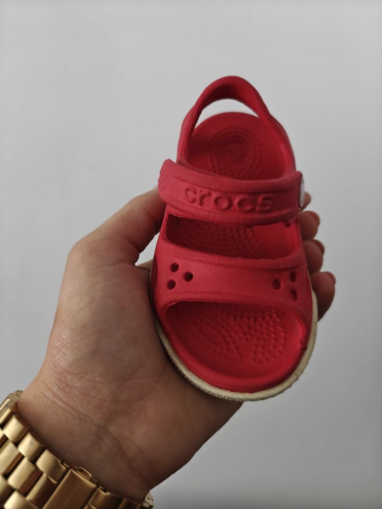 Crocs sandały dla dziecka czerwone C4  21/22 12 cm