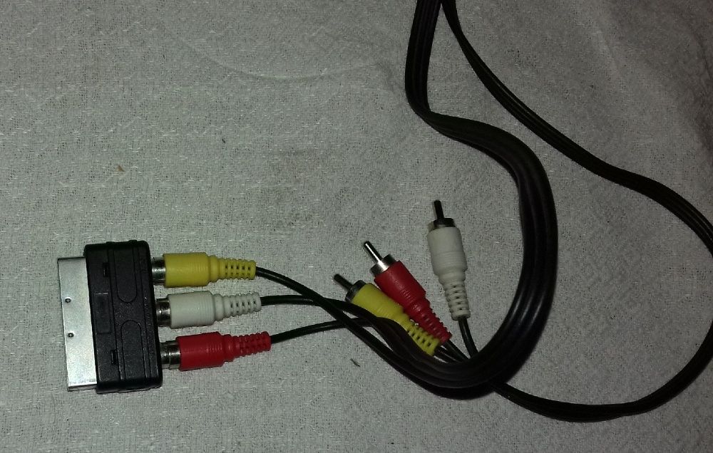 Kabel 3xRCA chincz + adapter EURO Ziębice