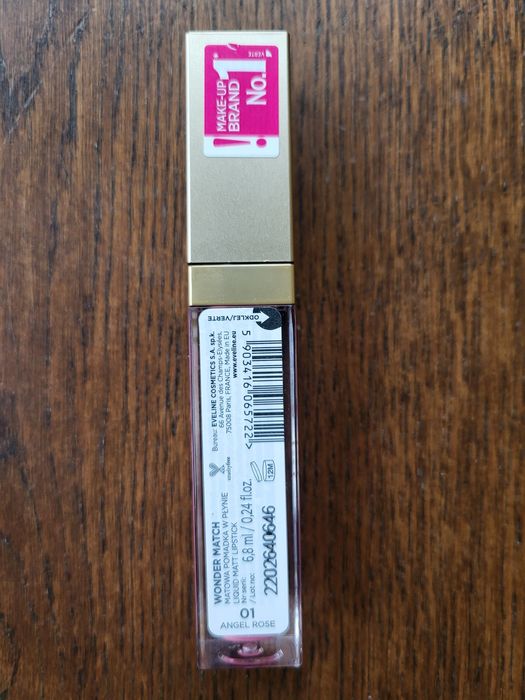 Pomadka, szminka w płynie Wonder Match Eveline, 01 Angel Rose
do negoc