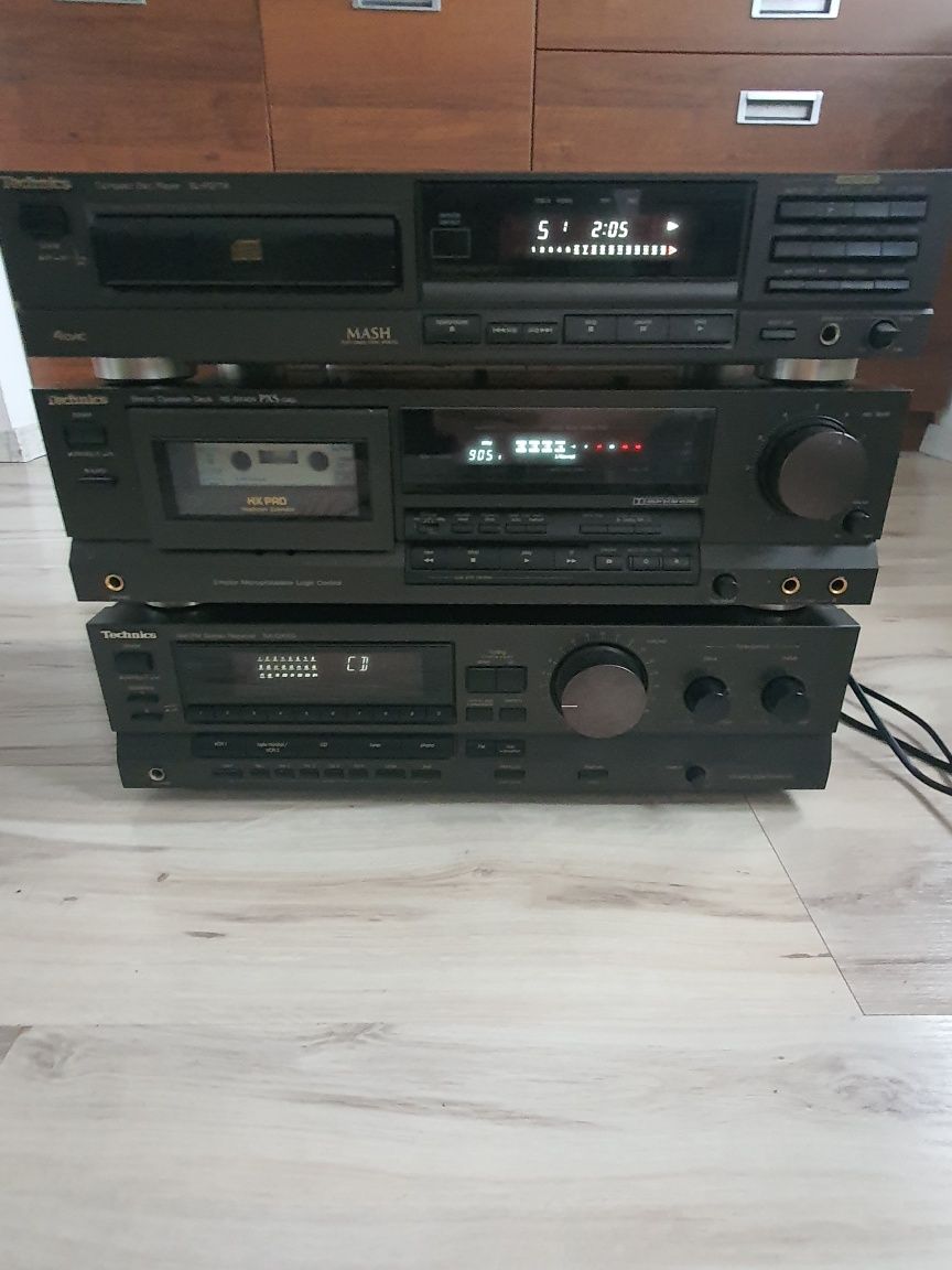 Wieża stereo Technics SA-GX100/RS-BX404/SL-P277A sprawna