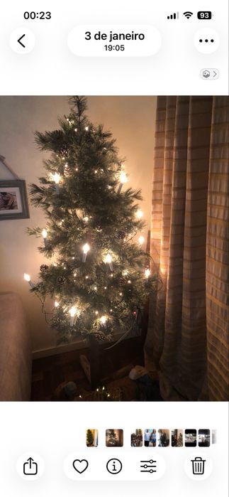 Arvore Natal com efeito de tronco ate ao pe