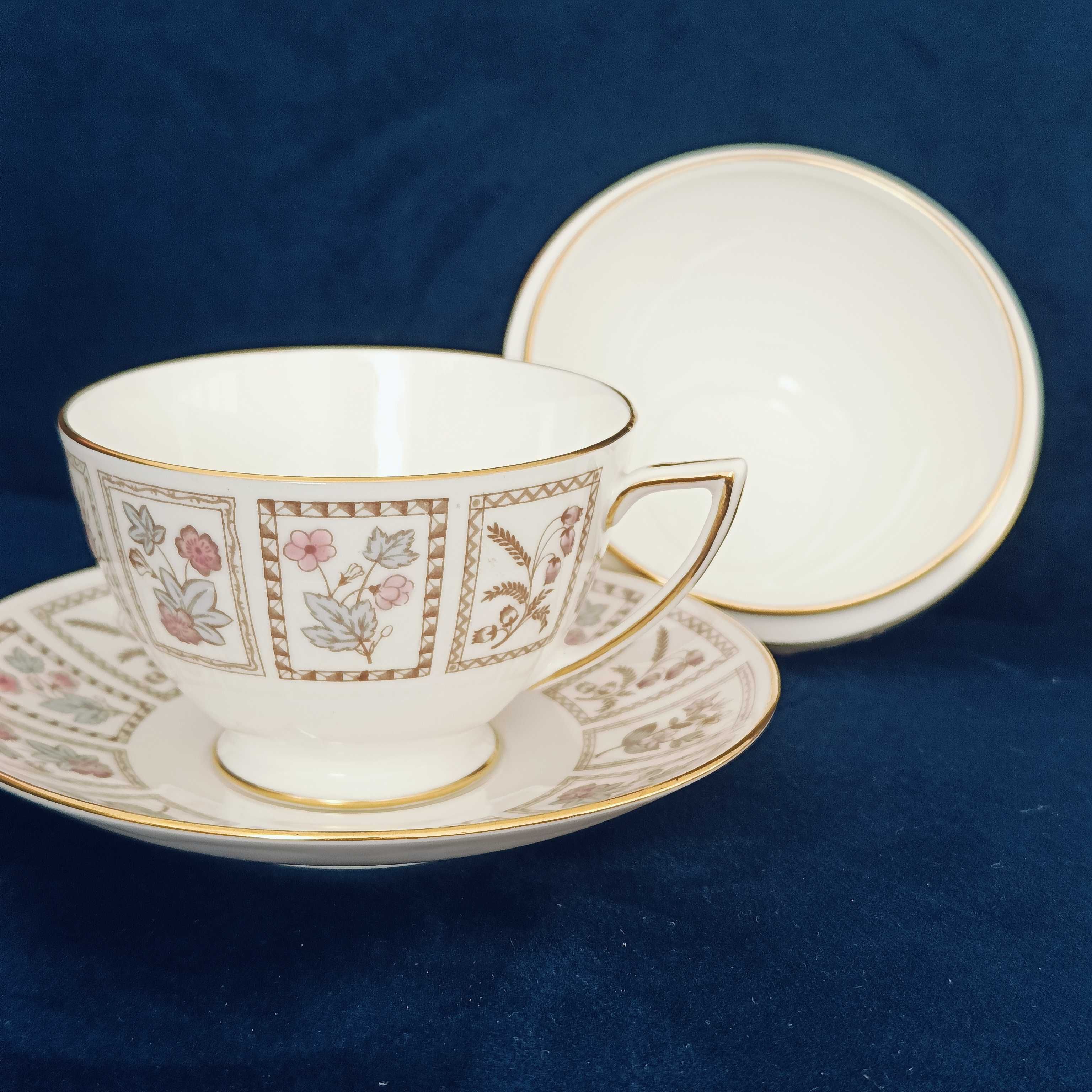 **KOMPLET filiżanka cukiernica porcelana Minton vs Doulton