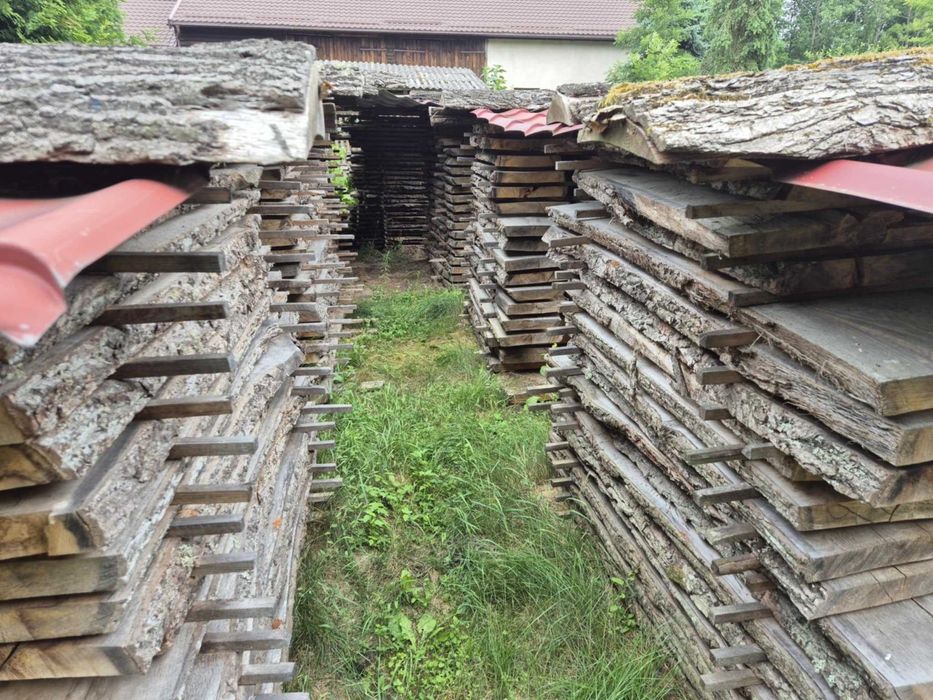 Tarcica dębowa sezonowana 52 mm, deski 30 mm