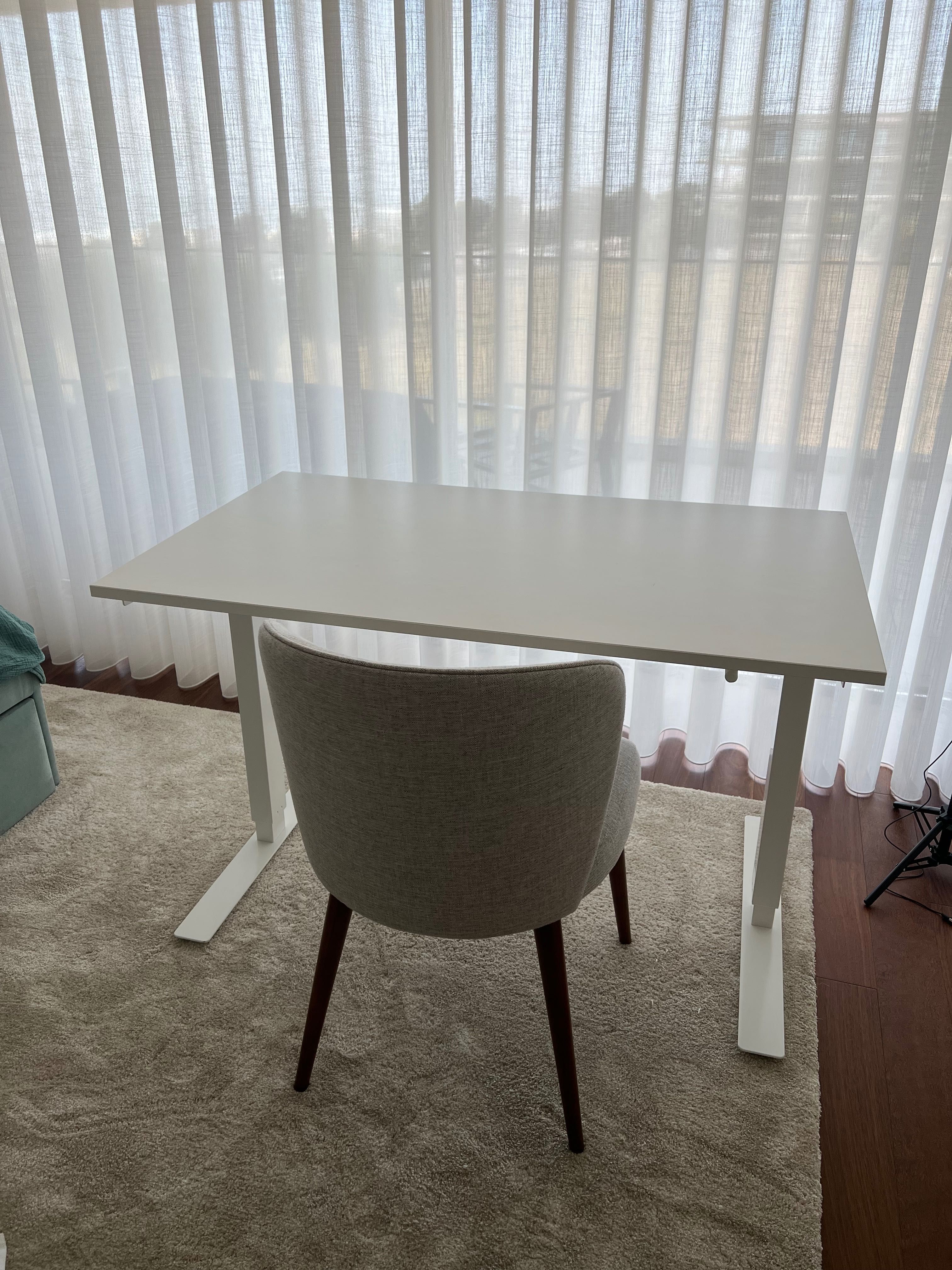 Secretária sentado/em pé IKEA Trotten branca, 120x70 cm