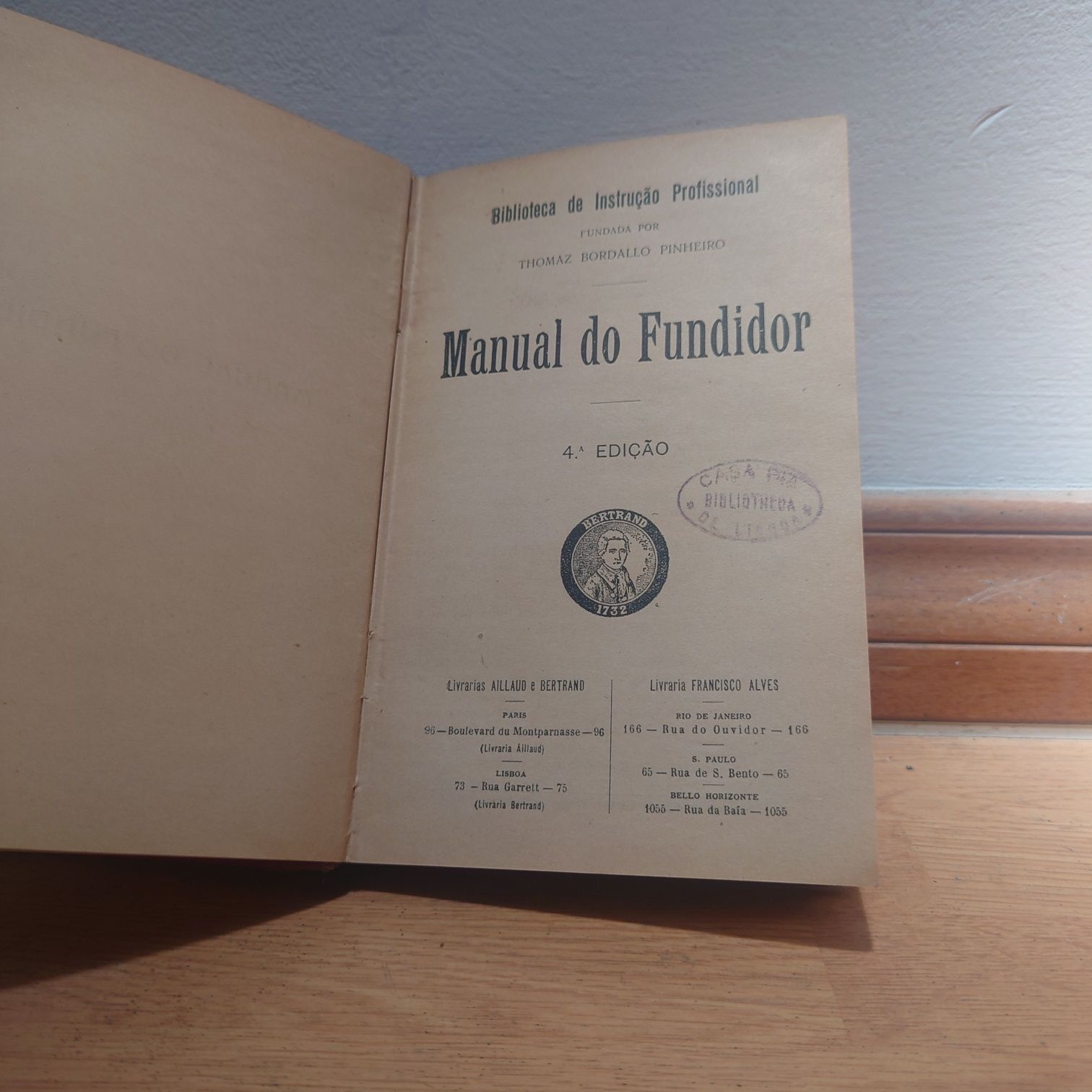 Manual do fundidor Bertrand