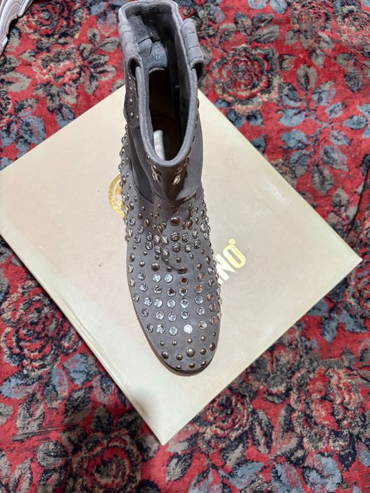 Черевики, натуральна замша, Италія, ручна робота. Розмір 39 Брендові.