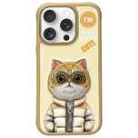 Etui Nimmy Cool&Cute 2.0 Cat na iPhone 16 Pro - zielone