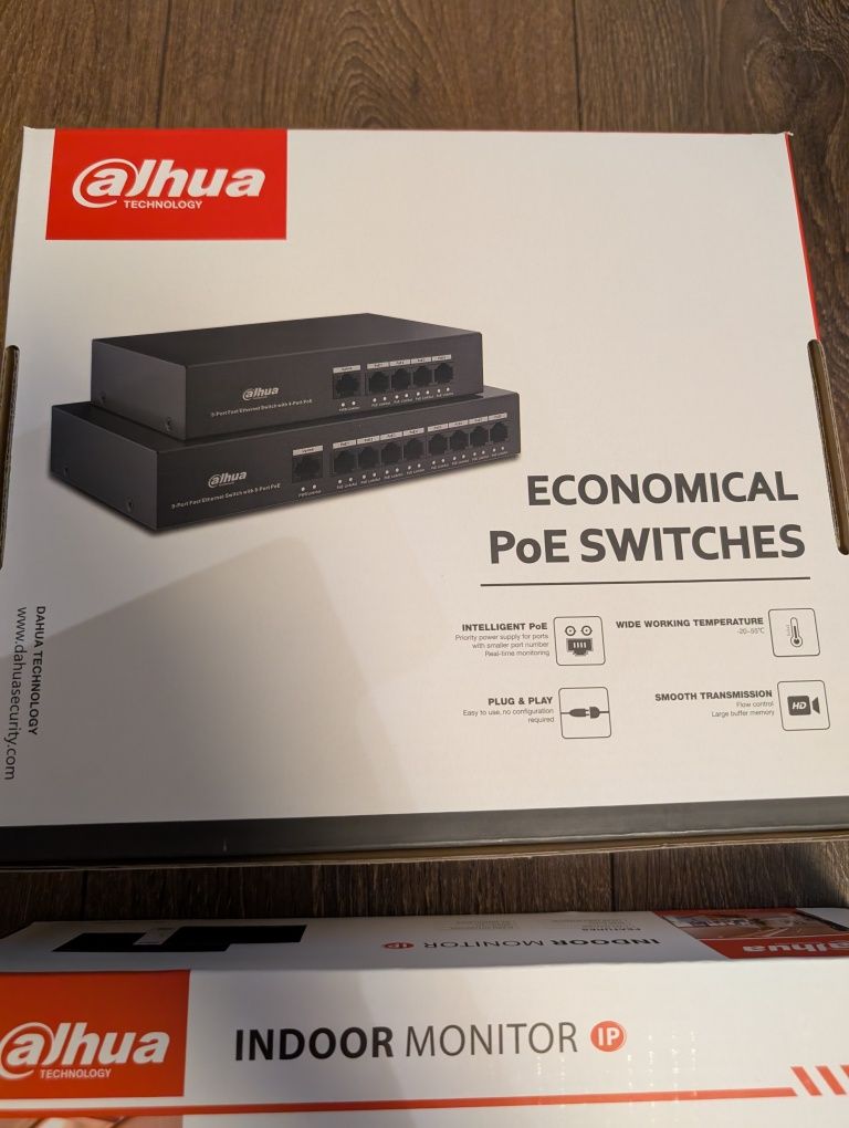 Wideodomofon IP DAHUA KTP02, Switch PoE, Aplikacja, Czytnik