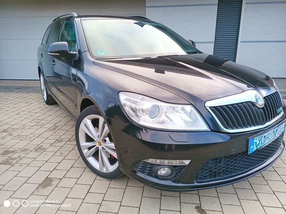 Skoda Octavia RS 170KM,213tys km,potwierdzone,Webasto,grzane fotele,skóra-alcantara