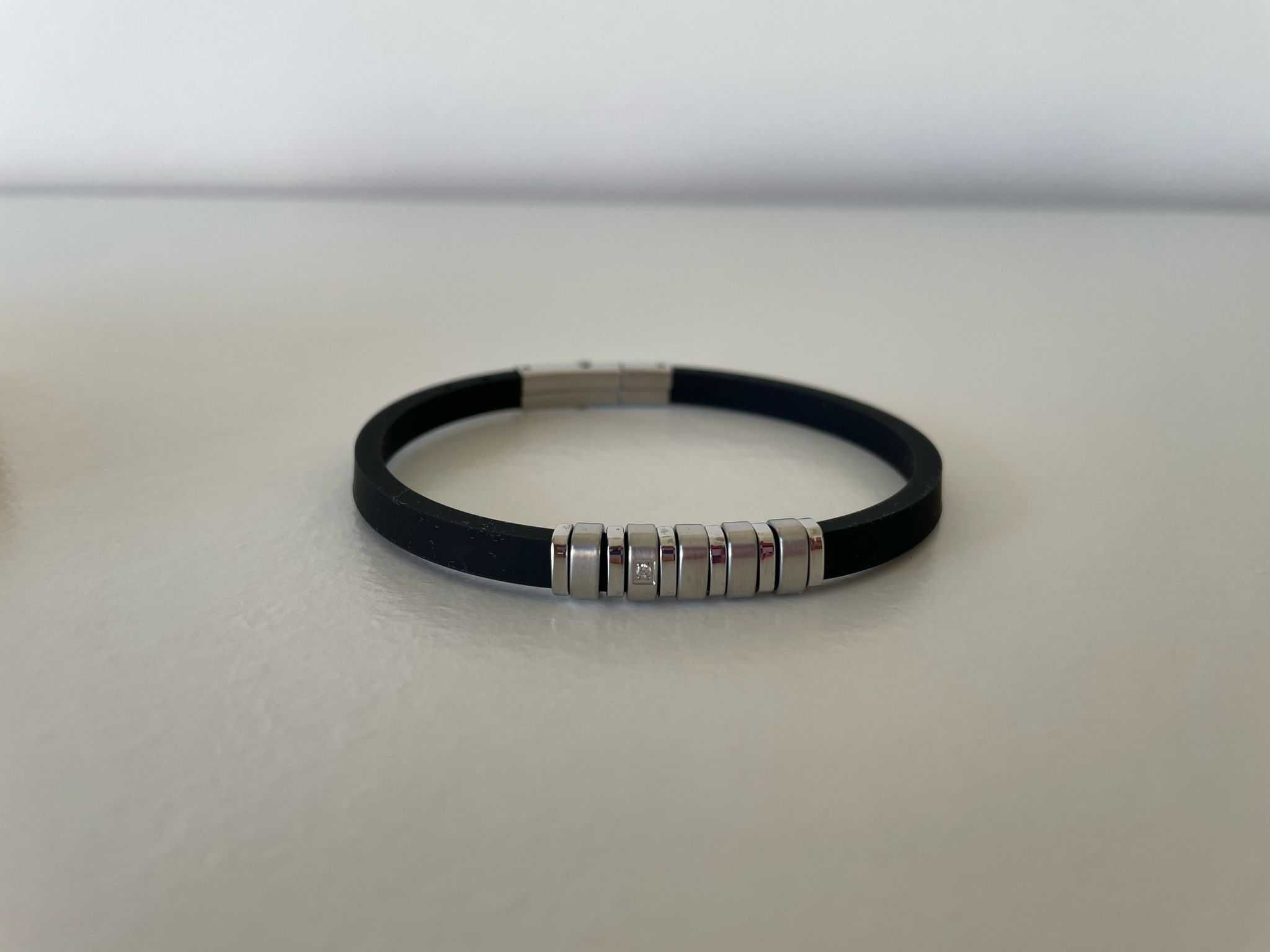Pulseira Nomination Homem - City bracelet with White stone