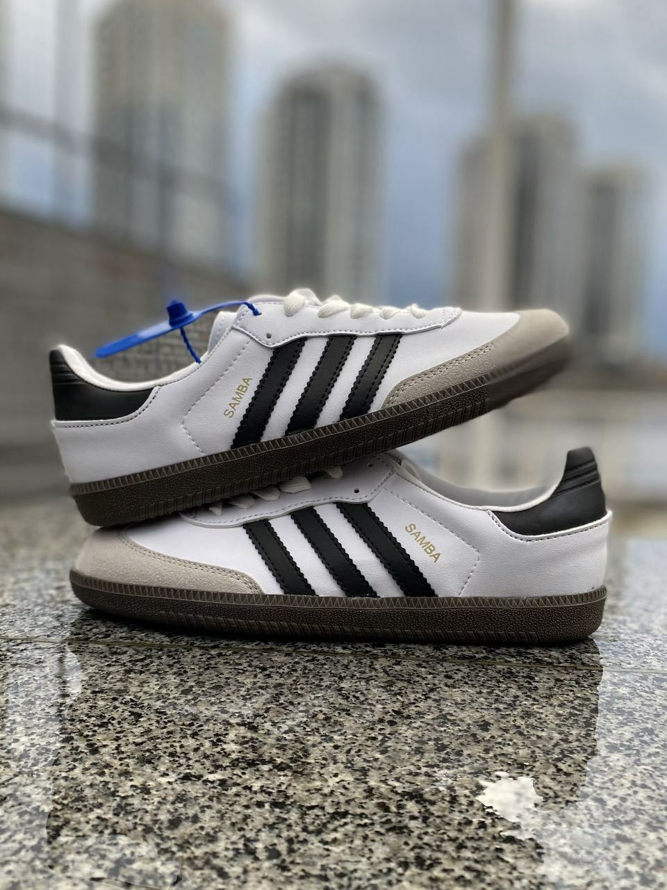 Adidas samba white&black/мужские кросссовки/чоловічі кросівки