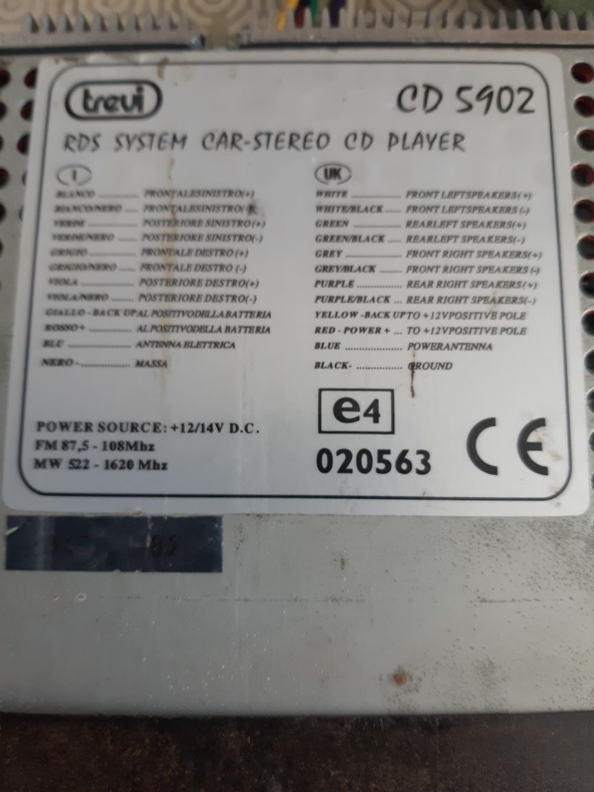 Auto rádio de cd