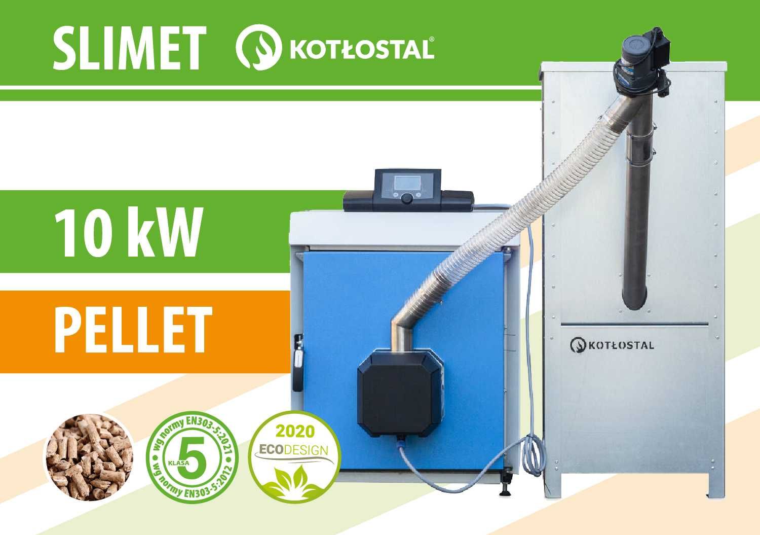 Kocioł na pellet SLIMET moc 10 kW