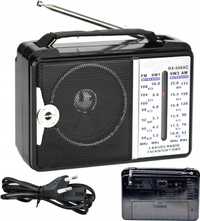 Radio turystyczne  przenośne sieciowo-bateryjne FM AM SW1 SW2