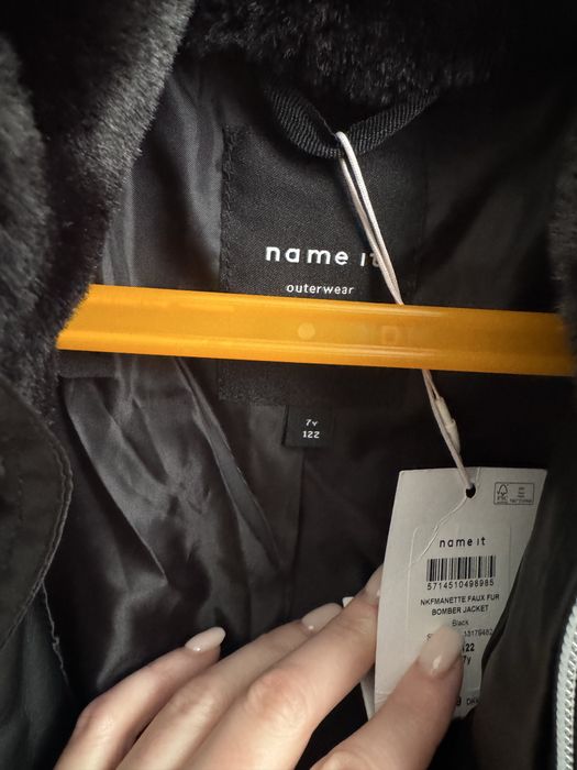 Еко шубка для дівчинки Name It