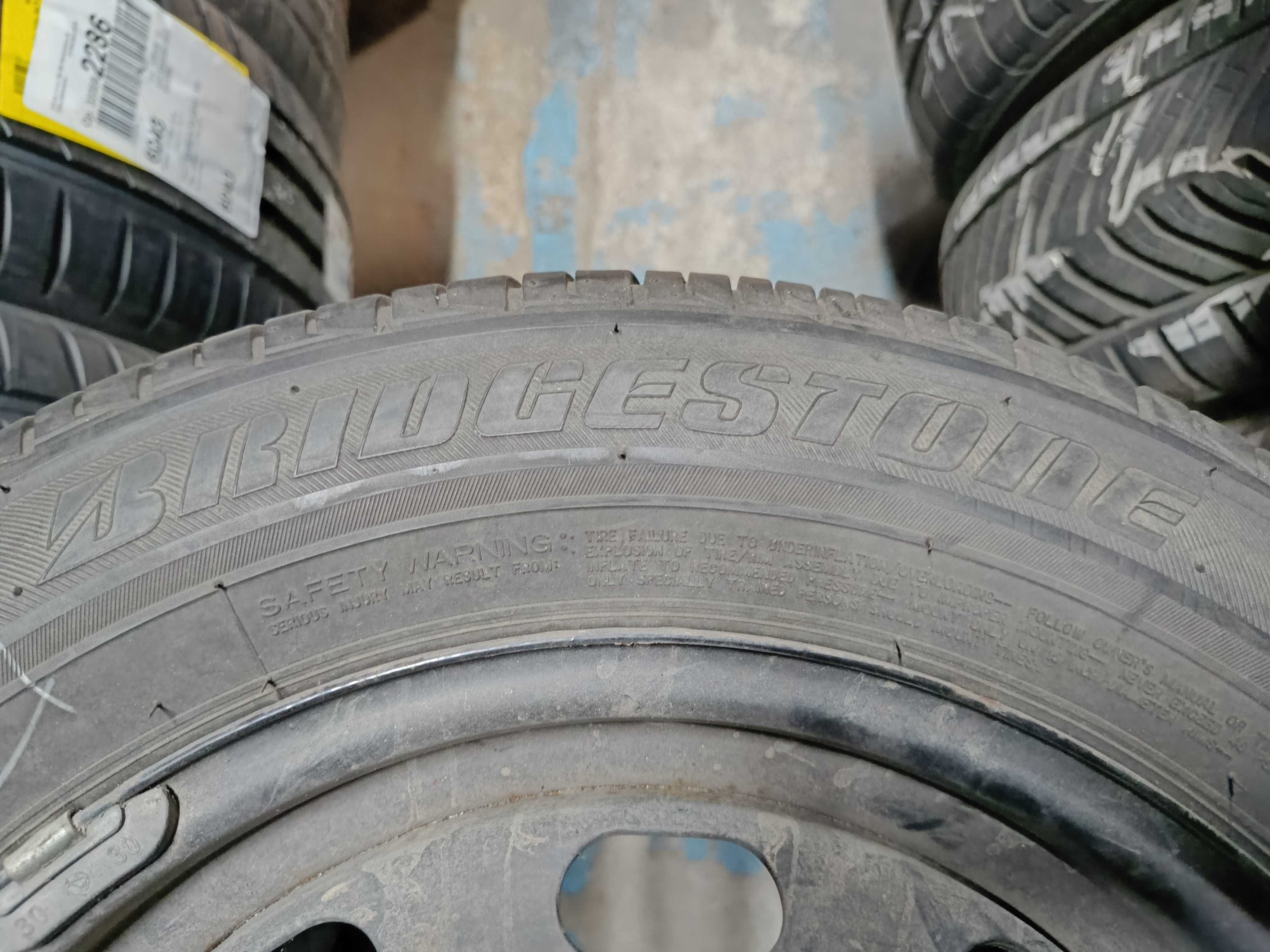 4x 185/65R15 Bridgestone Ecopia Lato + Felgi Stalowe 5x100 Używane