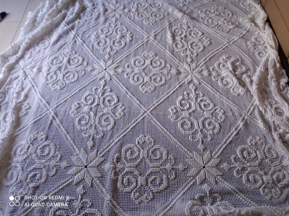 Colcha croché cama casal