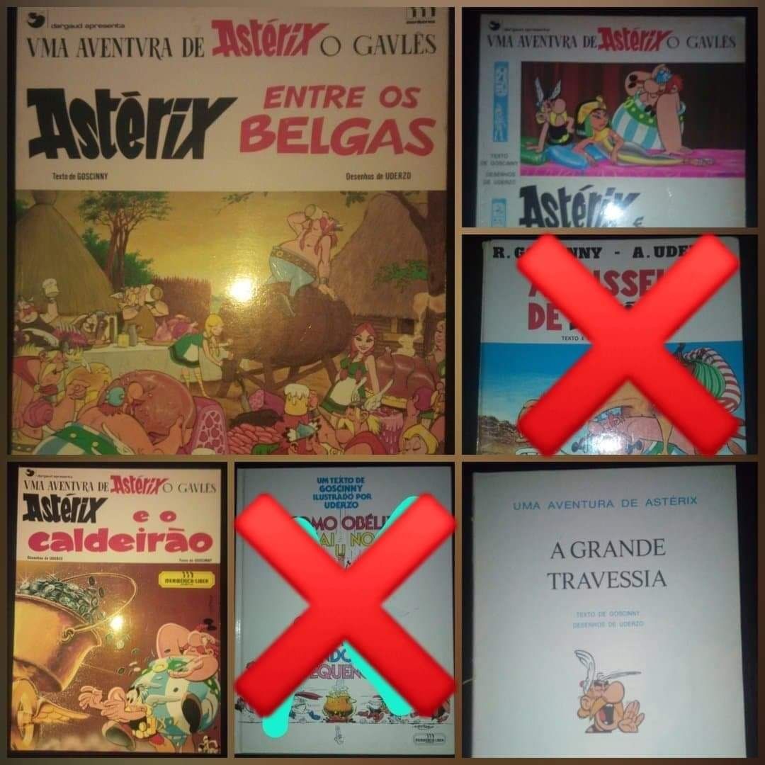 O lote de 11 livros do Astérix