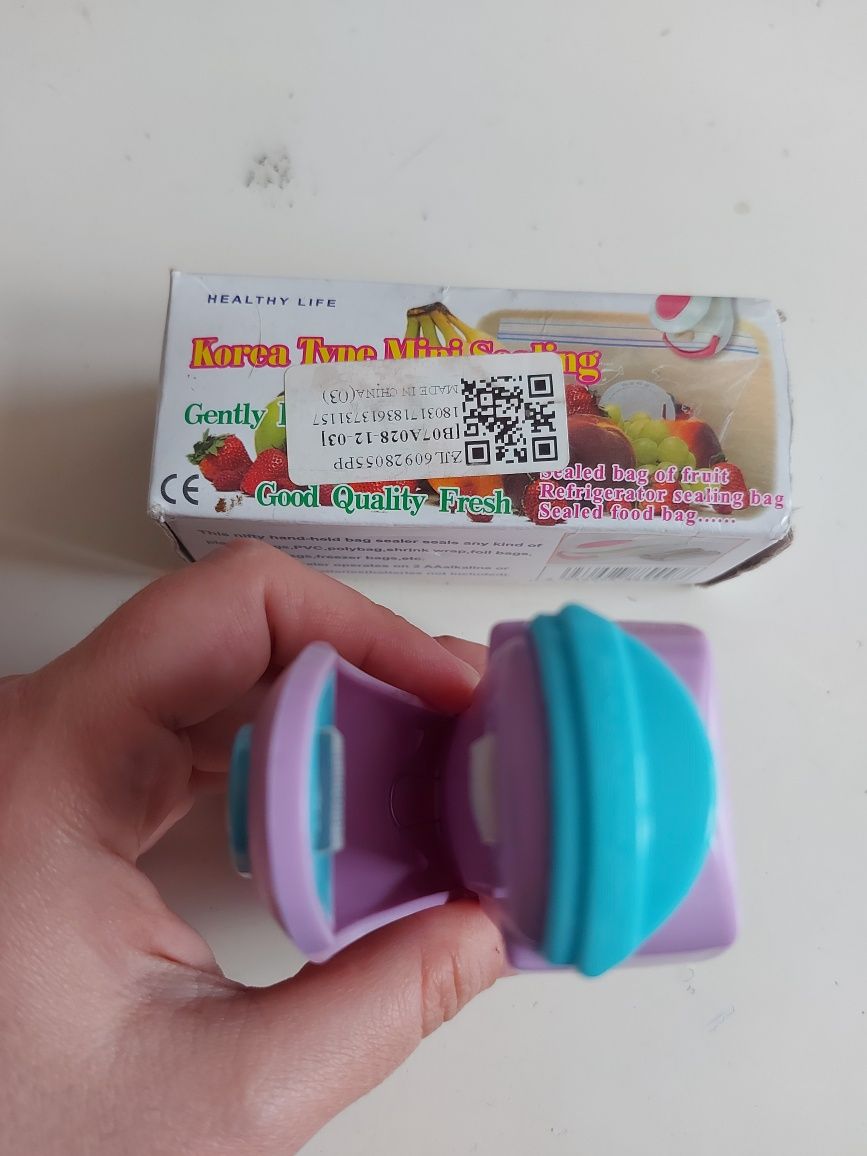 Mini zgrzewarka do folii torebek opakowań woreczków