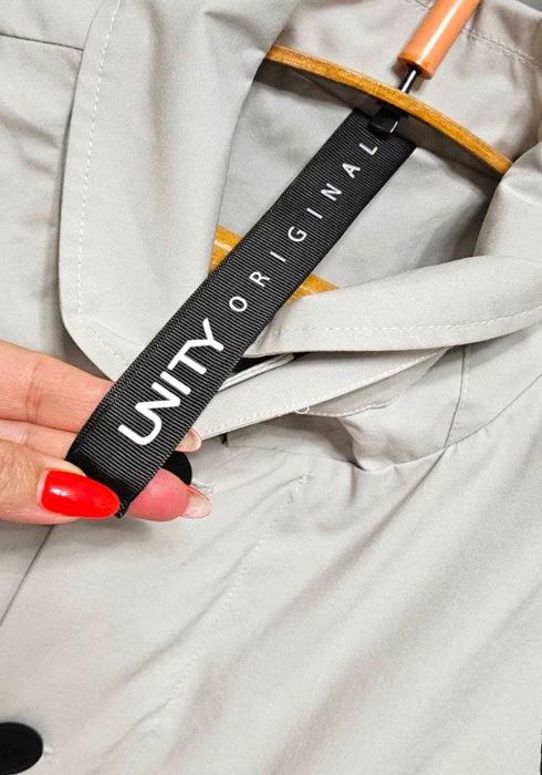 Мужской тренч-плащ Unity Original демисезонный мембранный светло-серый