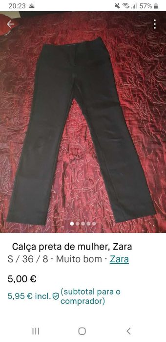 Calças Pretas, Zara
