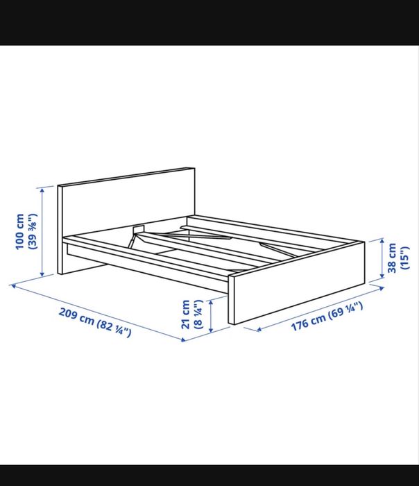 Cama de casal IKEA MALM 160x200cm