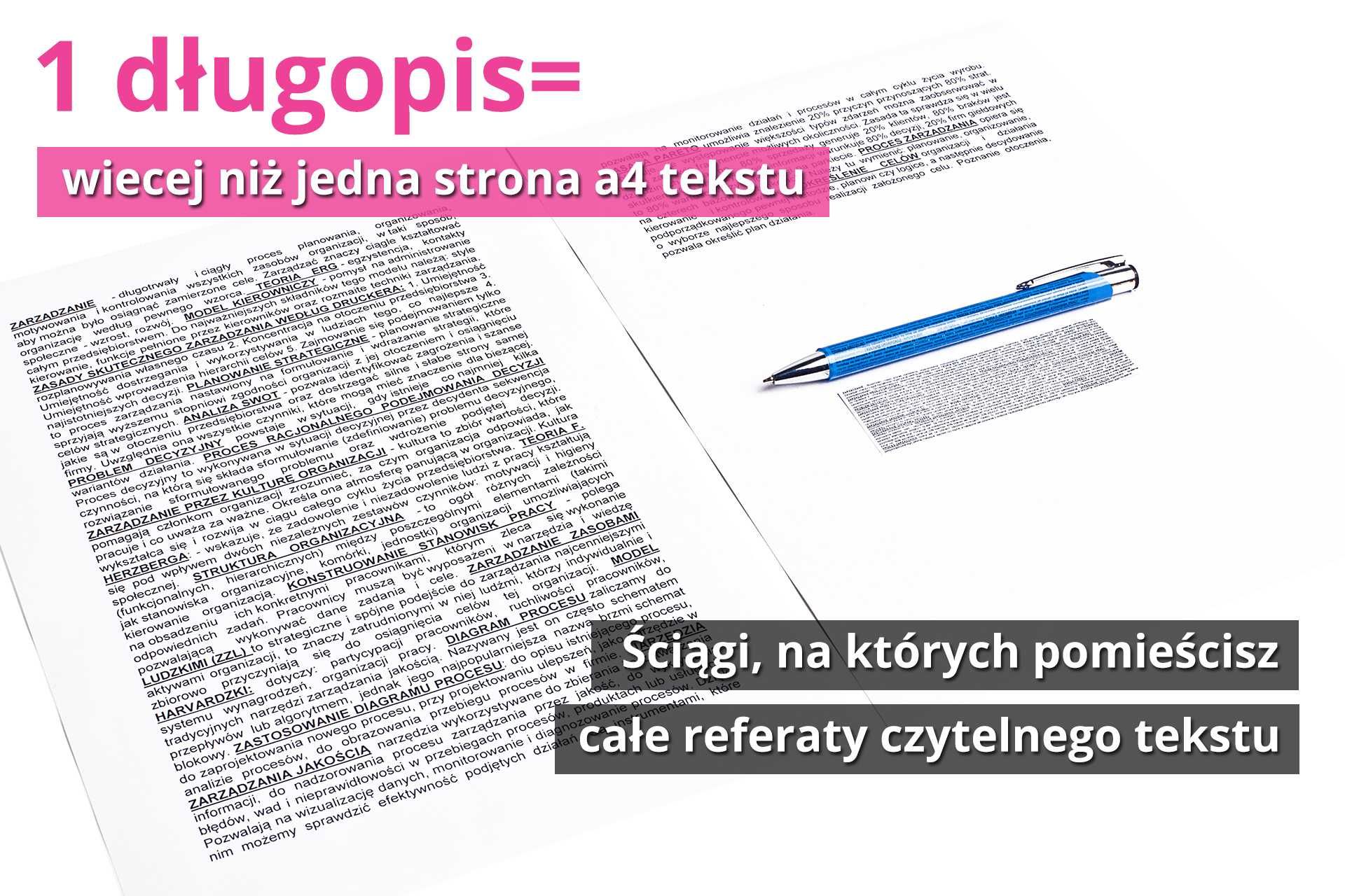 ZAKAZANY DŁUGOPIS® ściąga, do ściągania, ze ściągą 24H