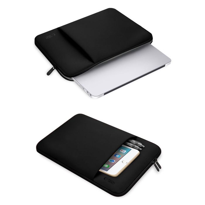 "Etui Neoprenowe Tech-Protect Czarne Do Laptopa 13 Calowego"