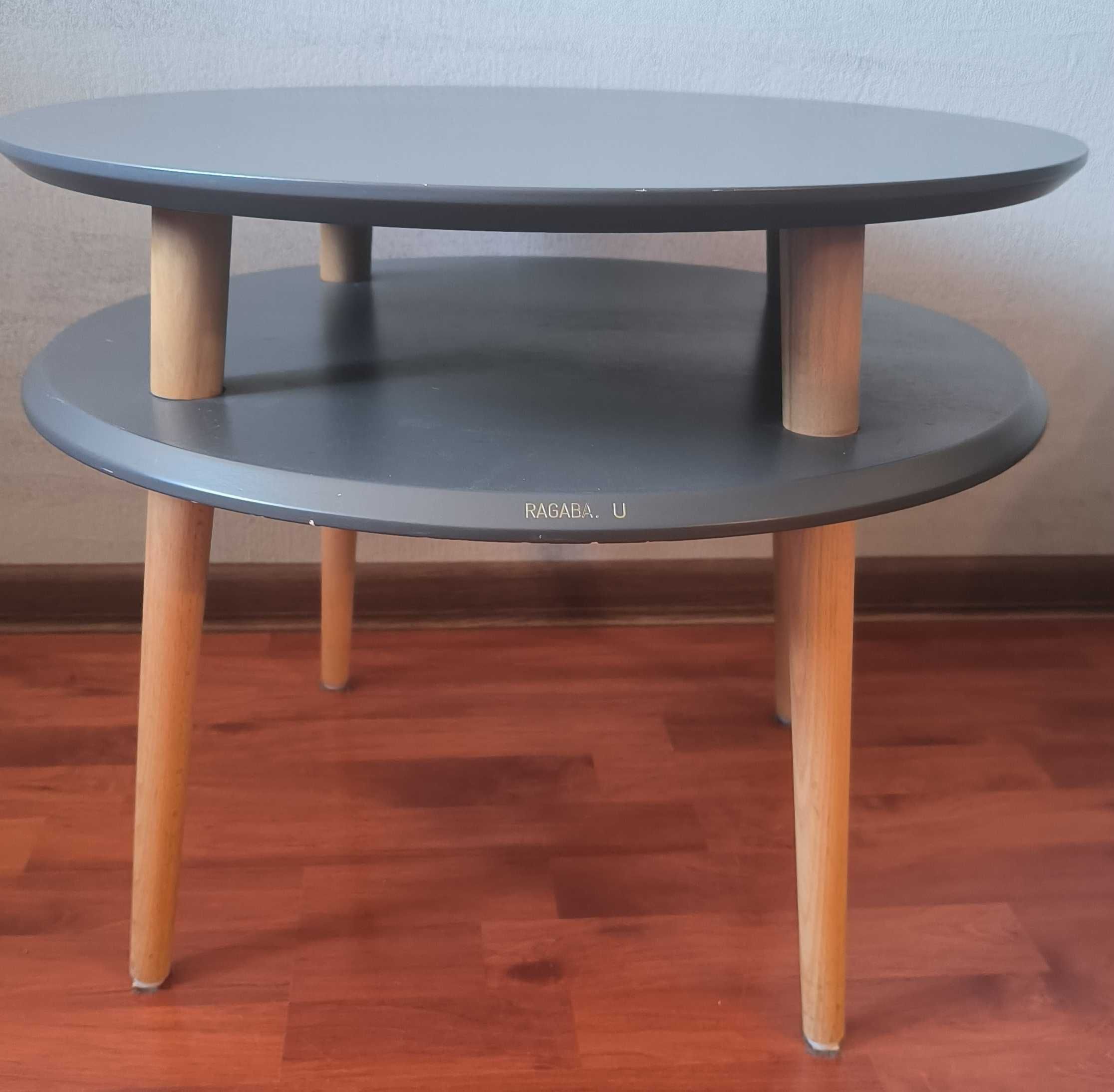 Stoliki kawowe stolik kawowy dwie sztuki RAGABA model UFO grafit szary