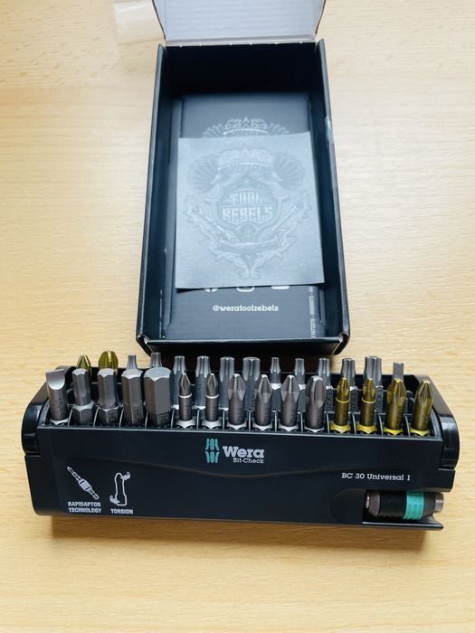 Асортимент біт Wera з нержавіючої сталі BC 30