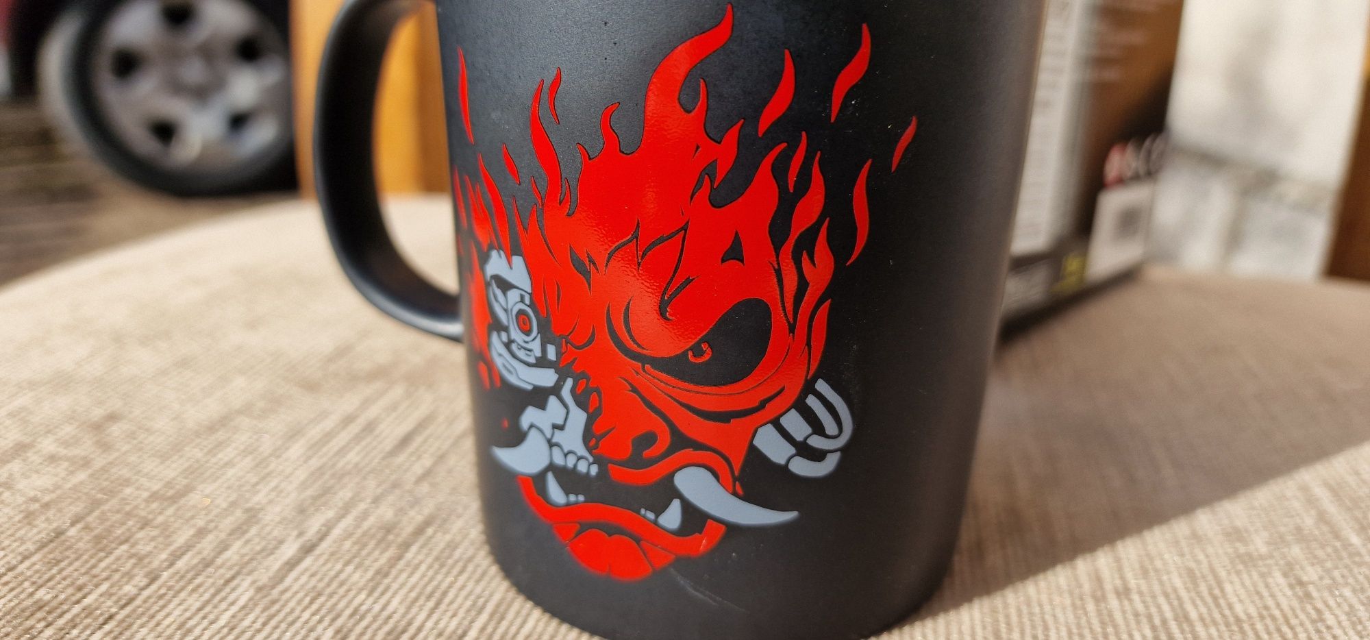 Cyberpunk 2077 kubek mug jinx samuraj. Oryginalny. Nowy Cd projekt red