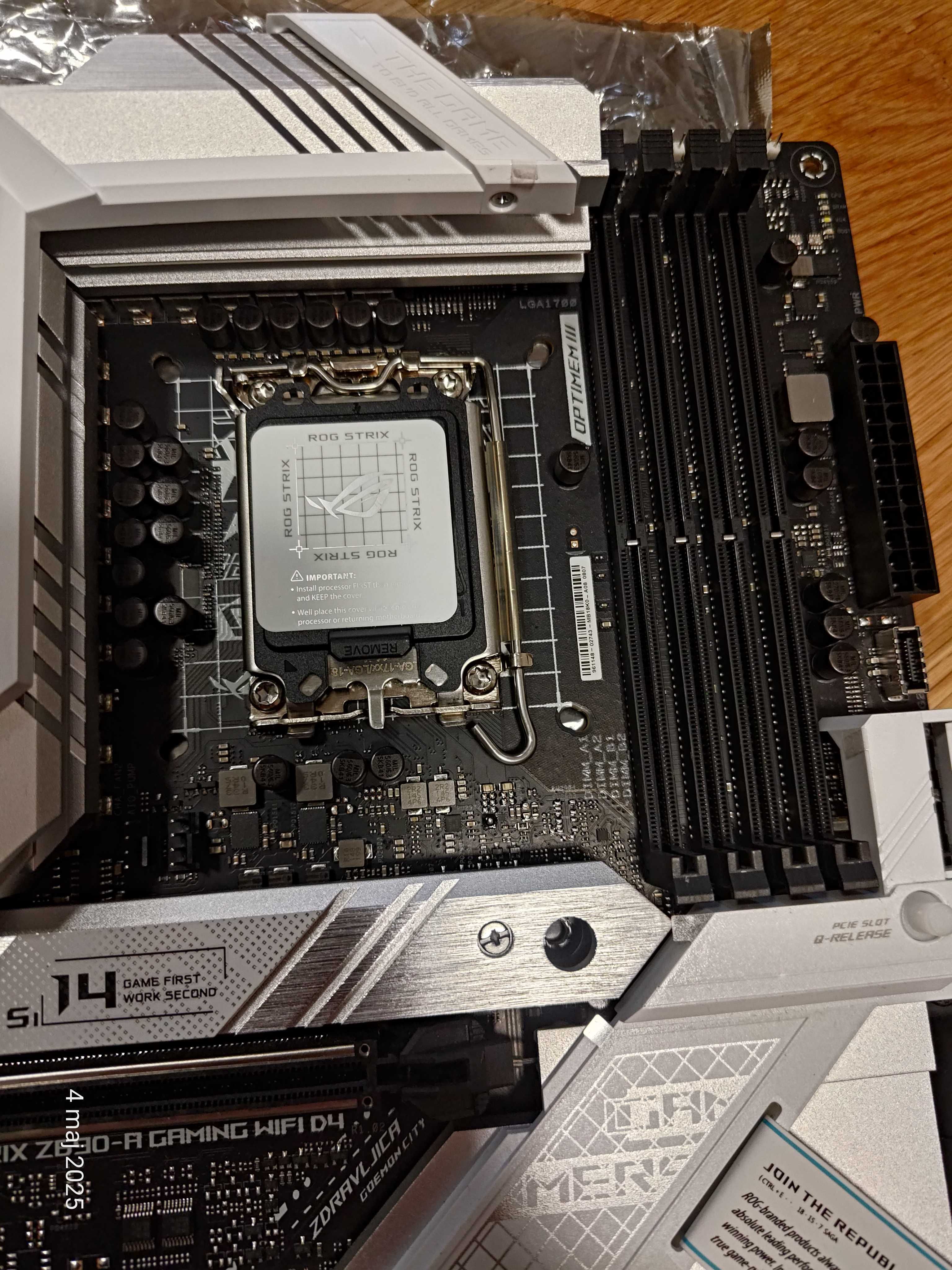 Płyta główna Asus Rog Strix Z690-A Gaming WIFI D4 Socket 1700