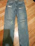 88) spodnie męskie jeans z dziurami ok 42