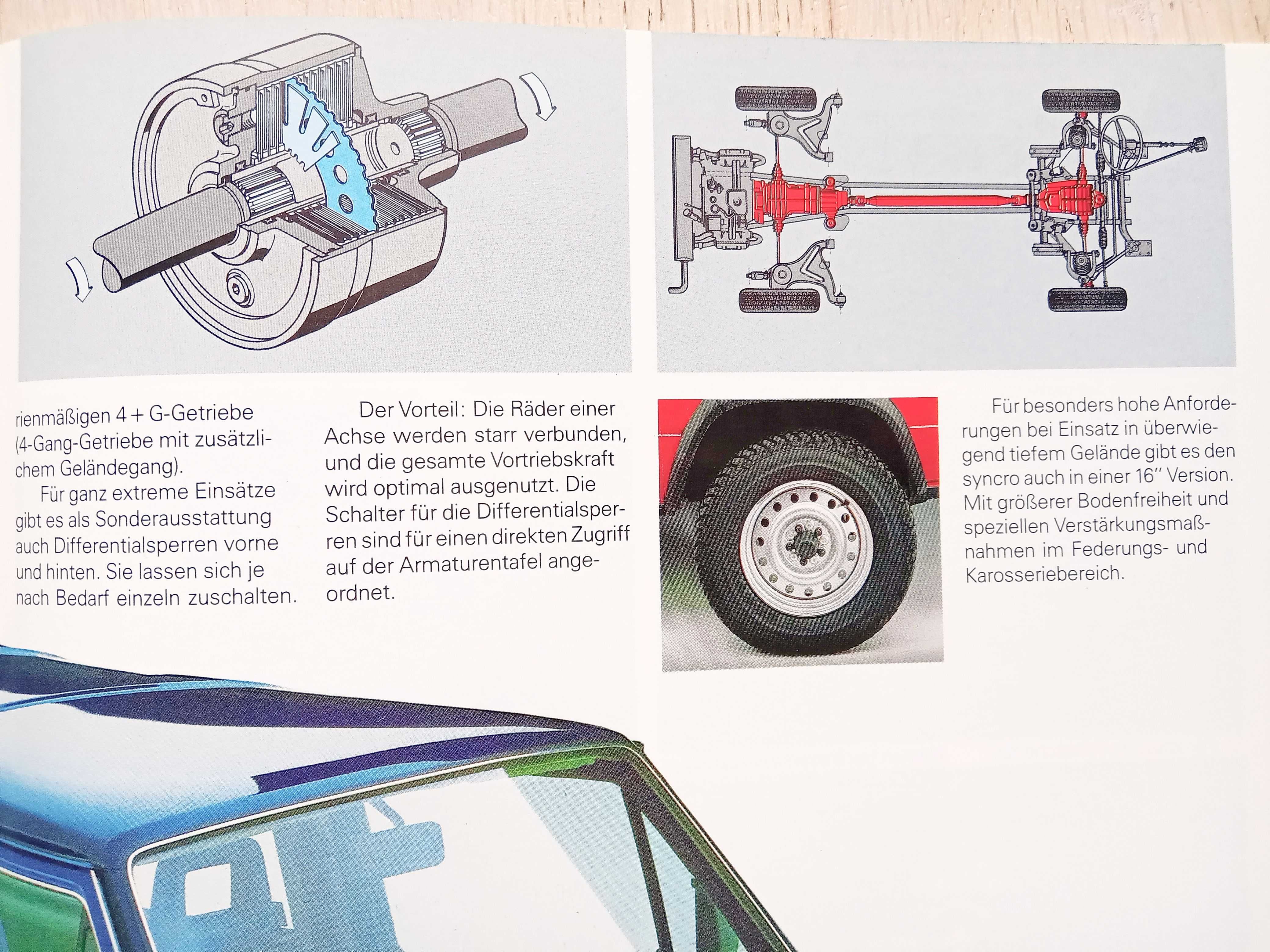 Volkswagen T3 '89 Caravelle Carat Multivan Syncro prospekt 28 str. BDB