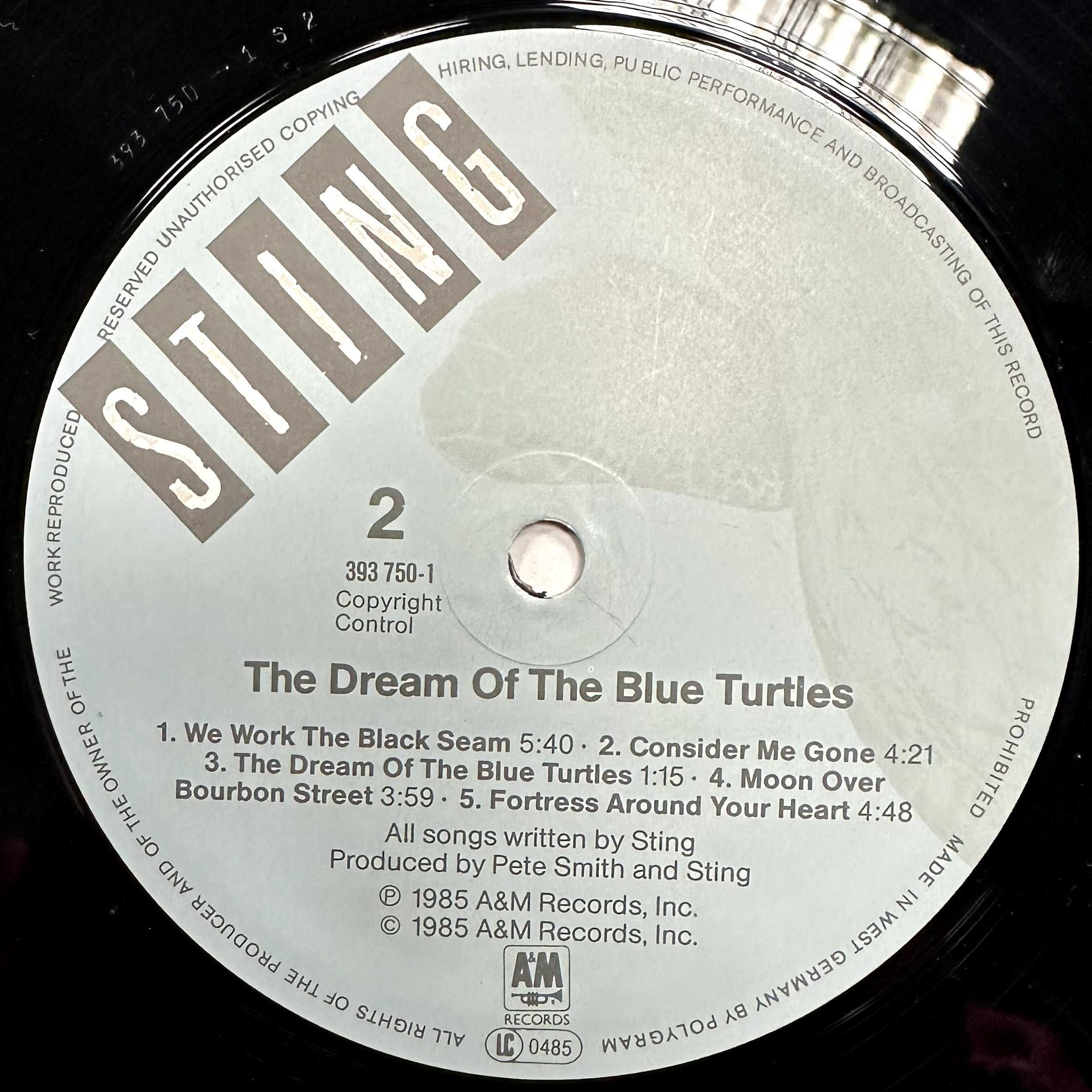 Sting - The Dream of the Blue Turtles (Vinyl, 1985, Germany)