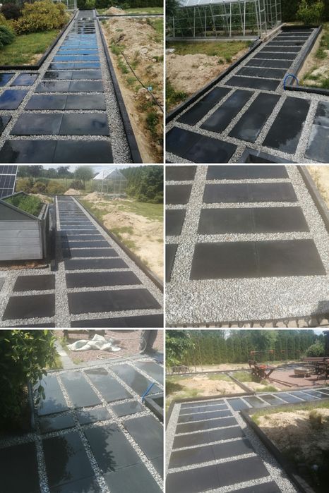 Kostka brukowa, układanie, poprawki