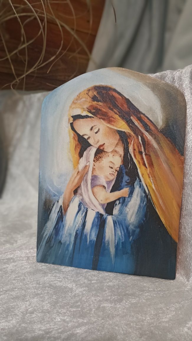 Obrazek Z wizerunkiem Maryji z Dzieciątkiem
