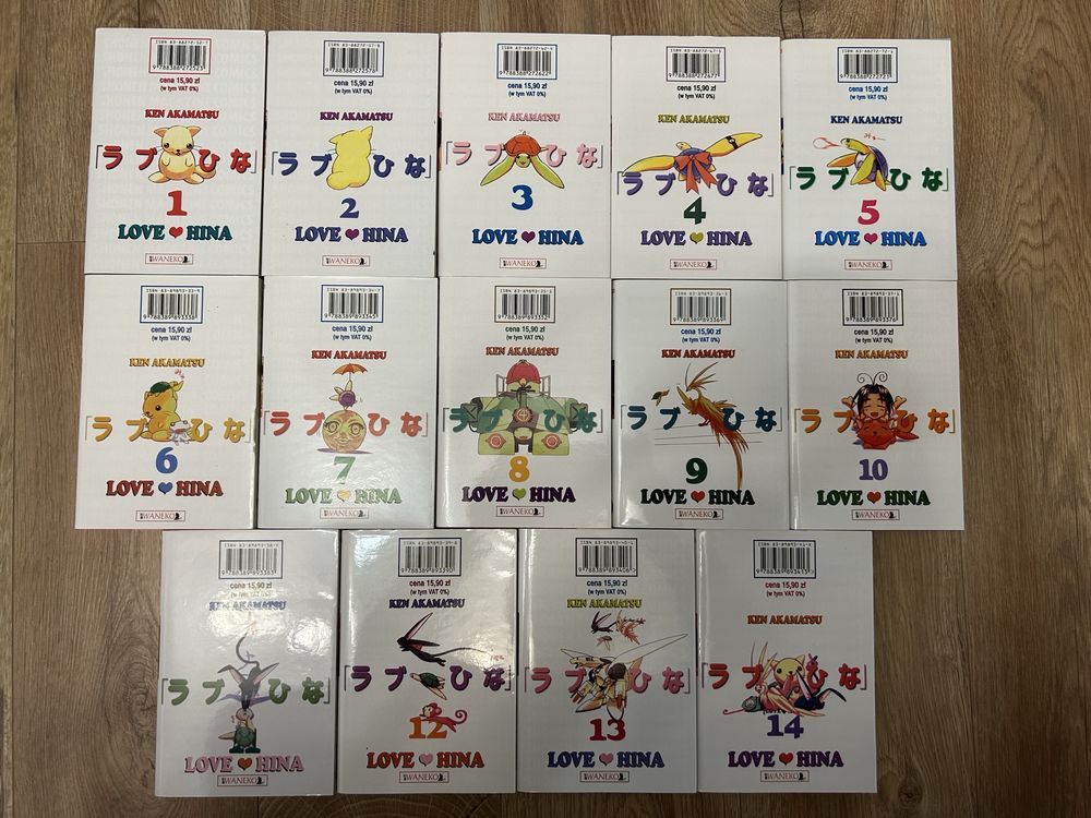 Mangi manga Love Hina 1-14 komplet