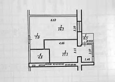 Актуальна! Продам квартиру (45 м2) ЖК Дніпровська Брама 2,Слобожанське
