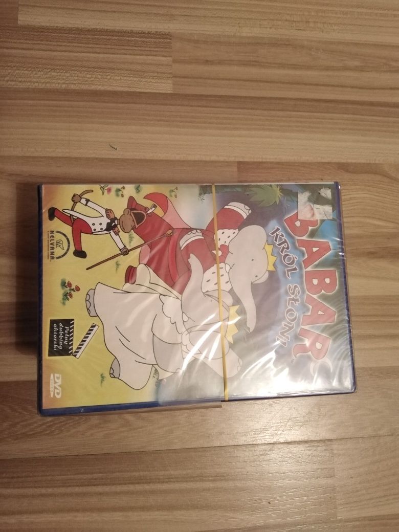 Nowe DVD w folii, bajka Babar król słoni
