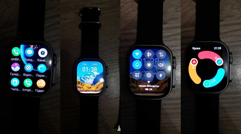 Android 4G Смарт Часы sim AMOLED HK Ultra ONE