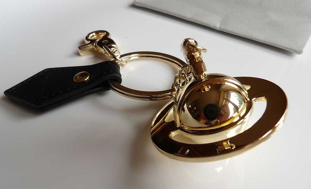 Vivienne Westwood luksusowy mosiężny brelok do torebki lub kluczy