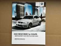 2011 / BMW 1 Series (E82) Coupe LCI / DE / Prospekt Brochure