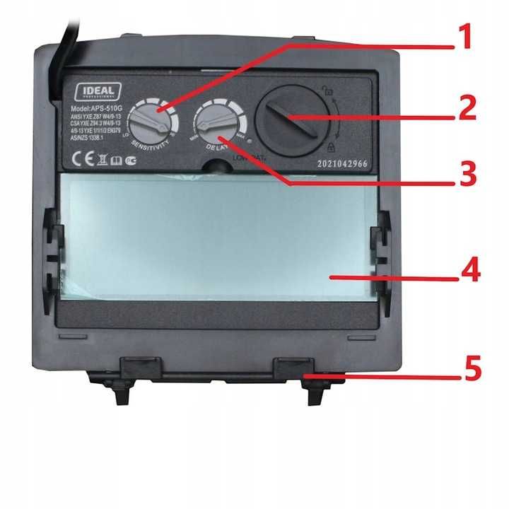 Przyłbica SAMOŚCIEMNIAJĄCA spawalnicza maska LCD