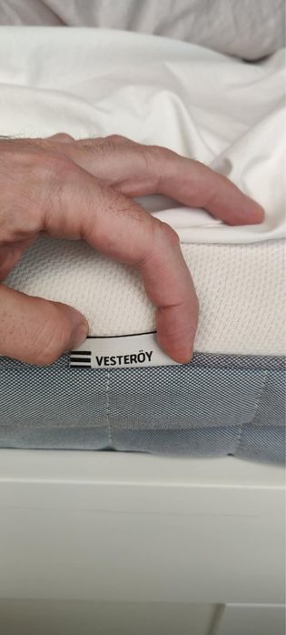 Ikea brimnes 140x200 zagłówek i materac