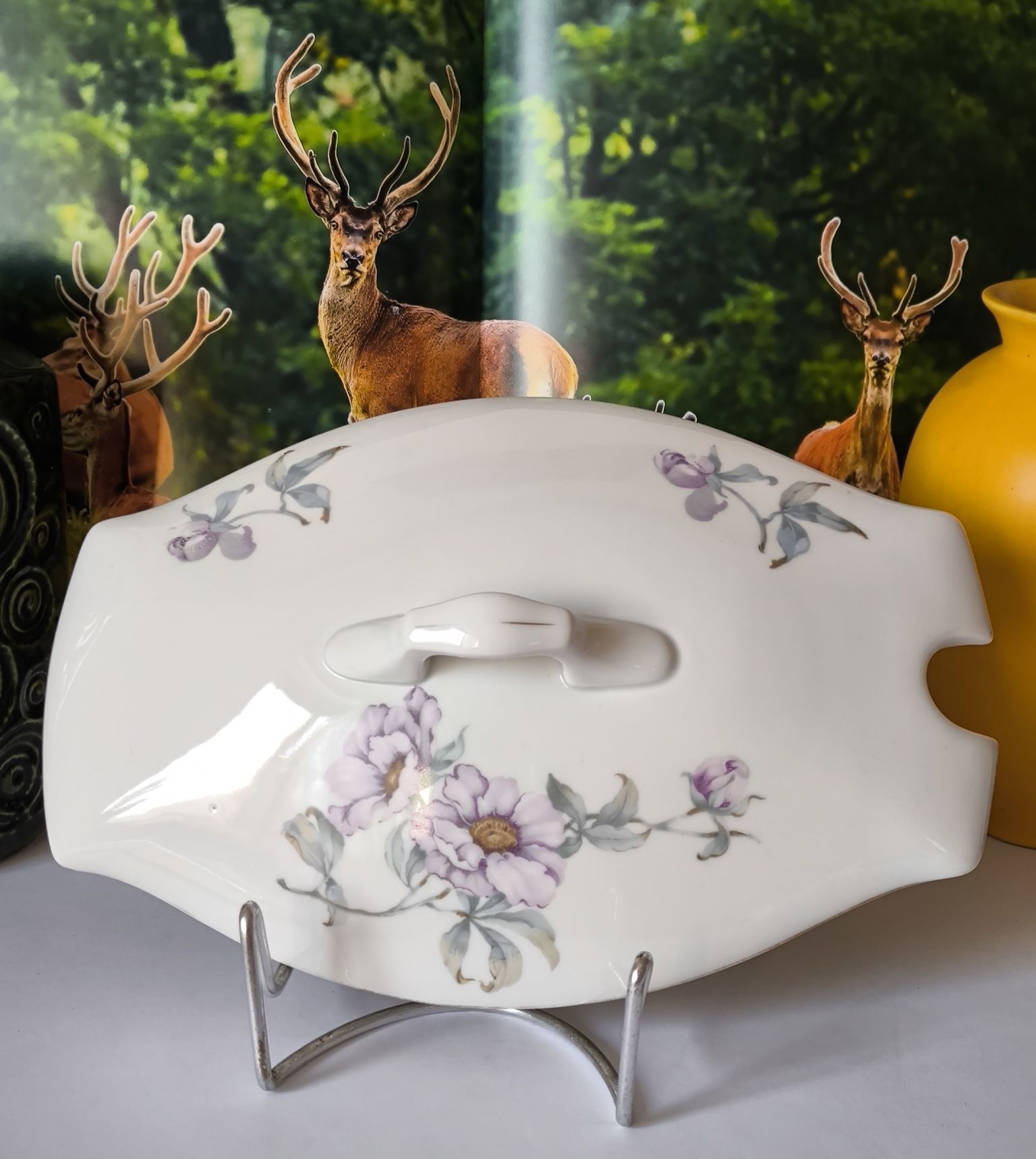 Waza Ćmielów Lwów piękna stara porcelana