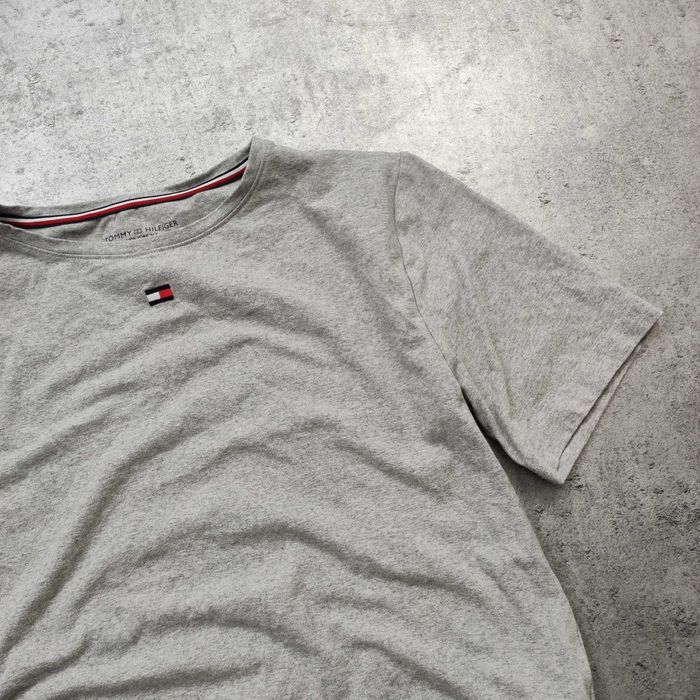 DAMSKA Koszulka PREMIUM Bawełna Tommy Hilfiger Małe Logo Haft Casual