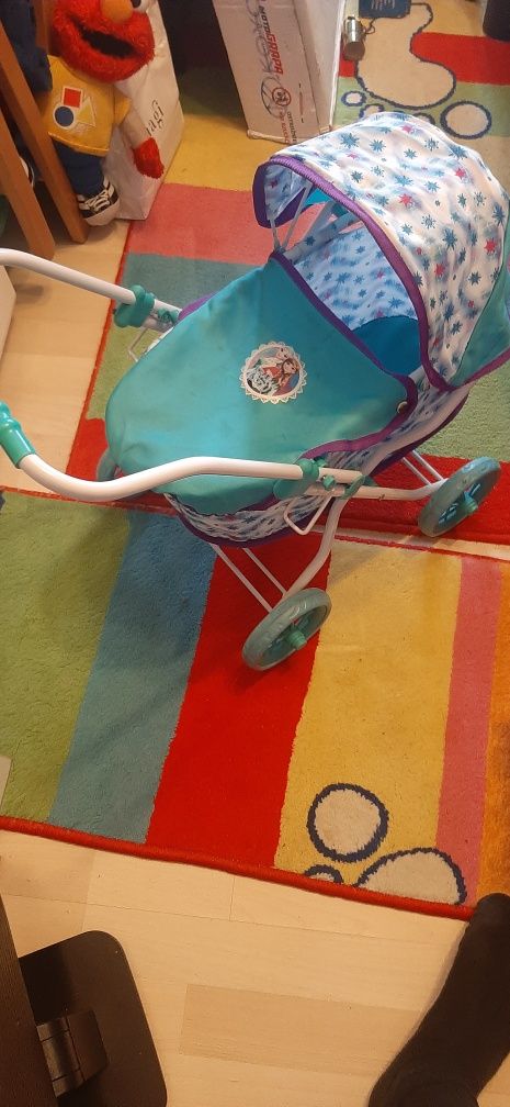 Wózek dla lalek wózeczek ELSA  kraina lodu dla dziewczynki gratisy