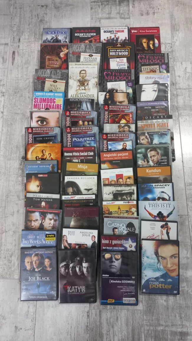 Płyty DVD 54 filmów znane i oscarowe